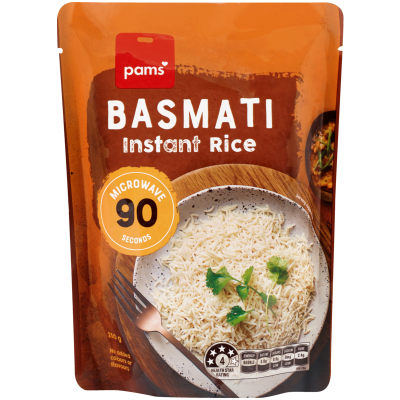 Pams Basmati Instant Rice 250g