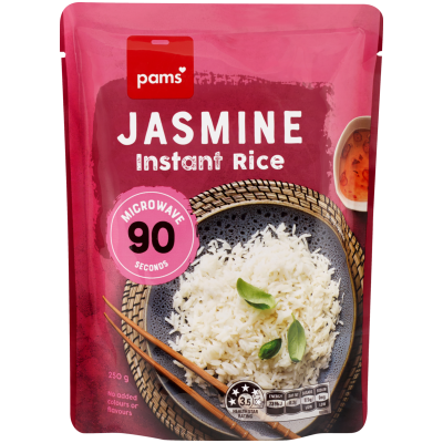 Pams Jasmine Instant Rice 250g