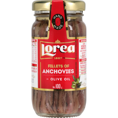 Lorea Fillets Of Anchovies In Olive Oil 100g
