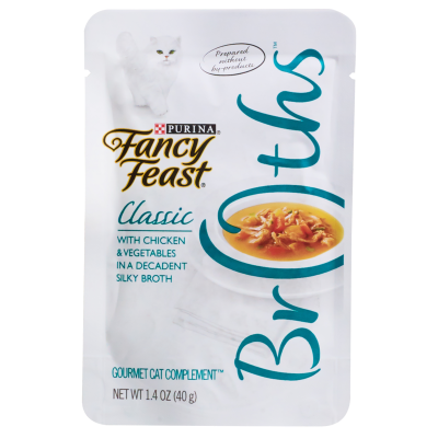 Purina Fancy Feast Classic Broths Chicken & Vegetables Cat Food 40g