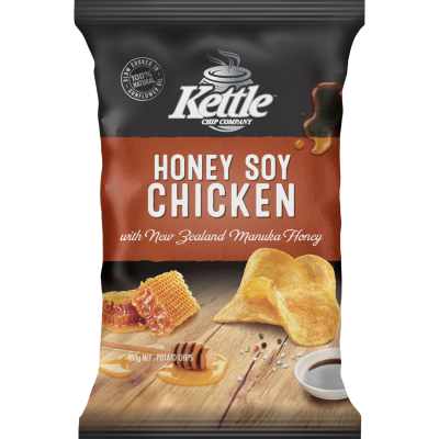 Kettle Chip Company Honey Soy Chicken Potato Chips 150g