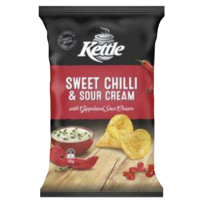 Kettle Chip Company Sweet Chilli & Sour Cream Potato Chips 150g