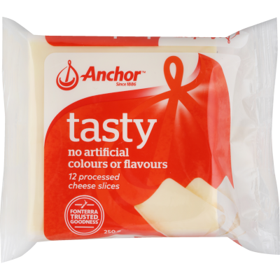 Anchor Tasty Processed Cheese Slices 250g