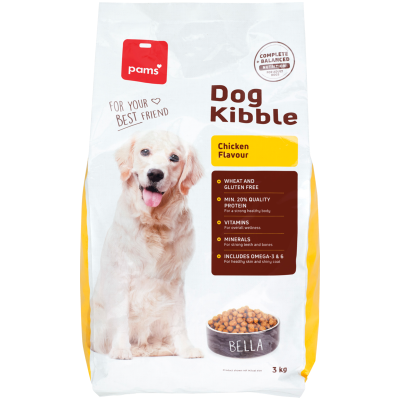 Pams Dog Kibble Chicken Flavour Biscuits 3kg