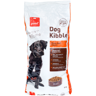 Pams Dog Kibble Meaty Beef Flavour Biscuits 8kg