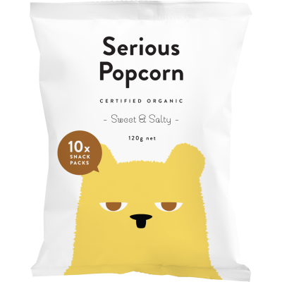 Serious Popcorn Organic Sweet & Salty Popcorn 10 x 12g