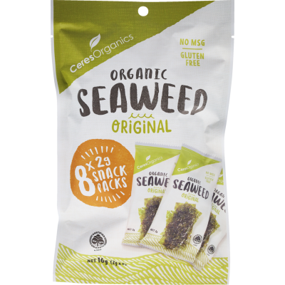 Ceres Organics Seaweed Snack Pack 16g