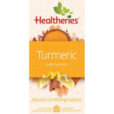 Healtheries Turmeric With Lemon Tea Bags 20pk