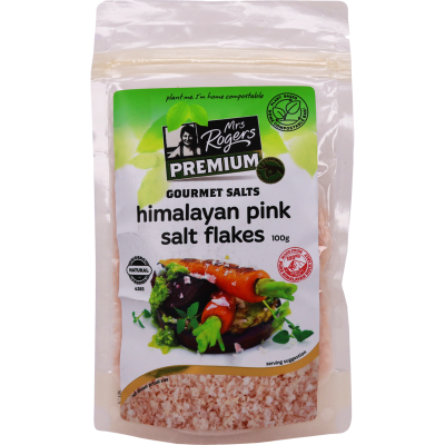 Mrs Rogers Premium Himalayan Pink Salt Flakes 100g