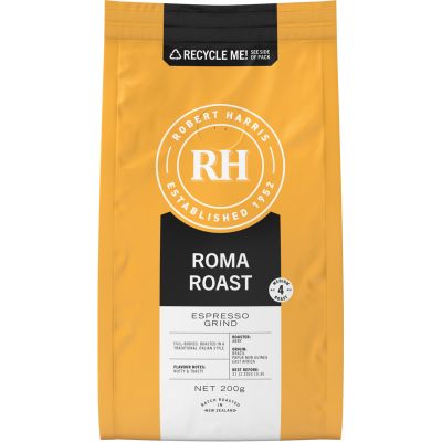 Robert Harris Roma Roast Espresso Grind Coffee 200g