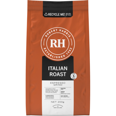 Robert Harris Italian Roast Espresso Grind Coffee 200g