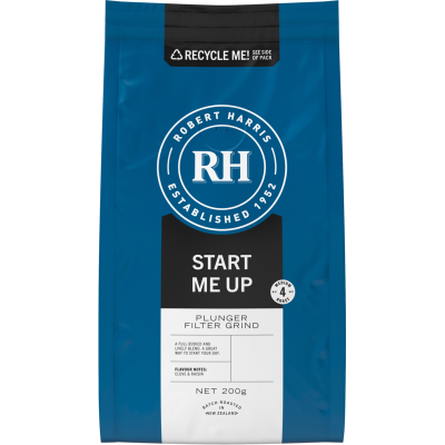 Robert Harris Start Me Up Plunger Filter Grind Coffee 200g