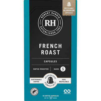 Robert Harris French Roast Coffee Capsules 10 x 5.7g