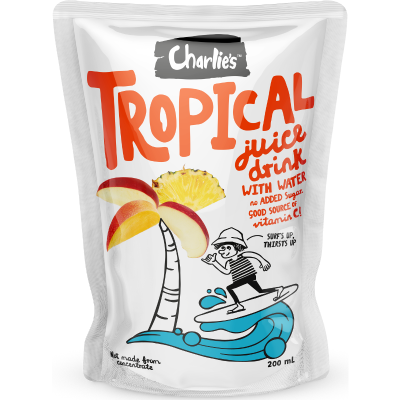 Charlie's Tropical Juice Drink With Water 200ml