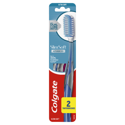 Colgate Slim Soft Advanced Toothbrush 2pk