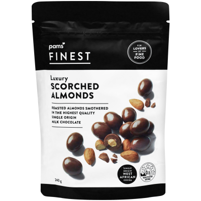 Pams Finest Luxury Scorched Almonds 240g