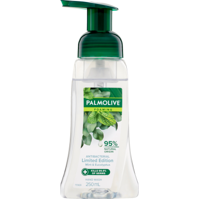 Palmolive Foaming Antibacterial Mint & Eucalyptus Hand Wash Pump 250ml