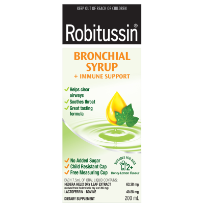 Robitussin Bronchial Syrup + Immune Support 200ml