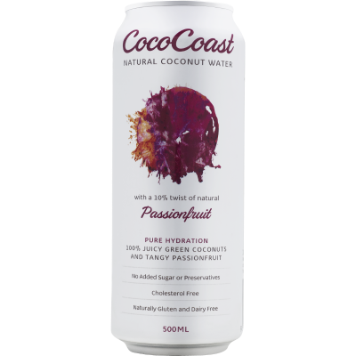 Cococoast Passionfruit Natural Coconut Water 500ml