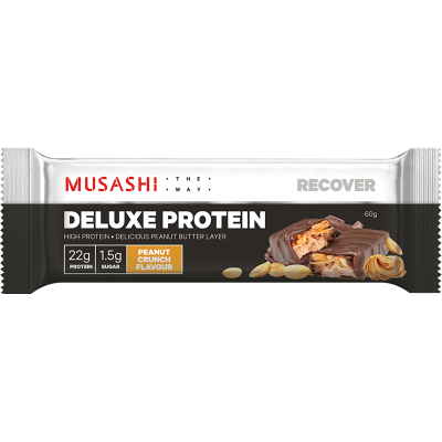 Musashi Peanut Crunch Flavour Deluxe Protein Bar 60g