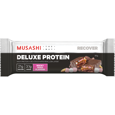 Musashi Rocky Road Flavour Deluxe Protein Bar 60g