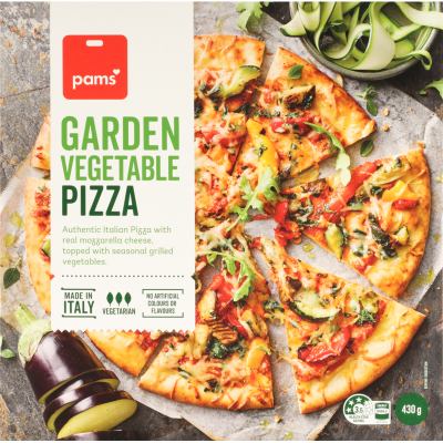 Pams Garden Vegetable Pizza 430g