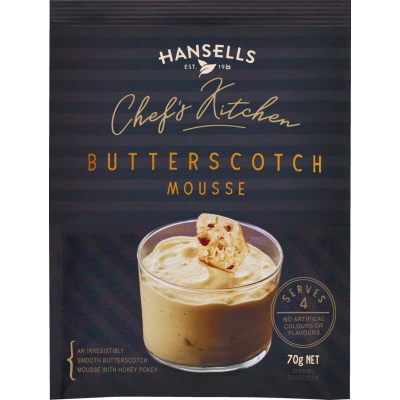 Hansells Chef's Kitchen Butterscotch Mousse 70g