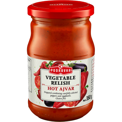 Podravka Peppers & Eggplant Ajvar Hot Relish 350g