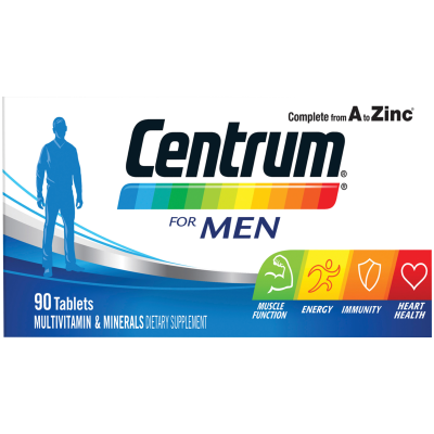 Centrum For Men Vitamin Tablets 90pk