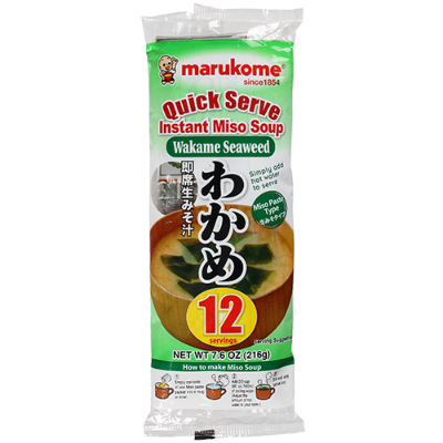 Marukome Wakame Seaweed Instant Miso Soup 12pk