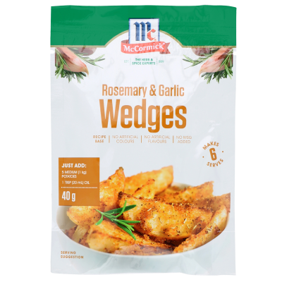 McCormick Rosemary & Garlic Wedges 40g