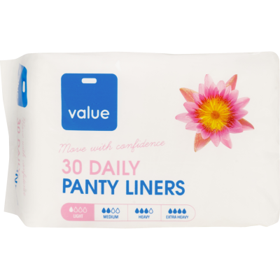 Value Daily Panty Liners 30pk