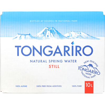 Tongariro Natural Spring Water 10l
