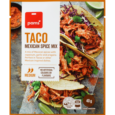 Pams Taco Mexican Spice Mix 40g