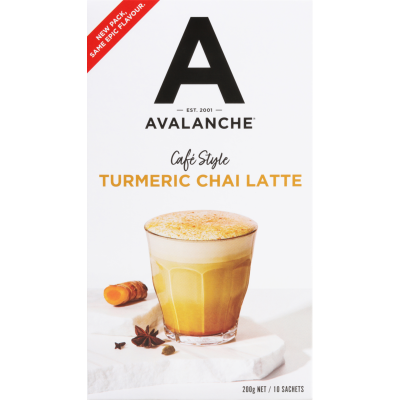 Avalanche Cafe Style Turmeric Chai Latte Sticks 10 x 20g