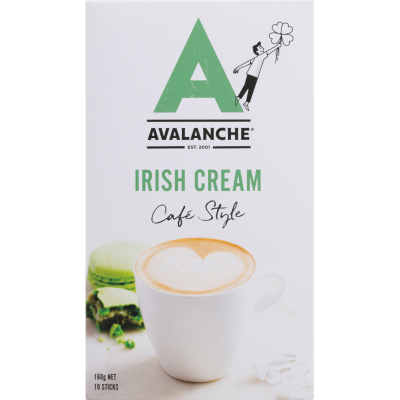 Avalanche Cafe Style Irish Cream Coffee Sticks 10 x 16g