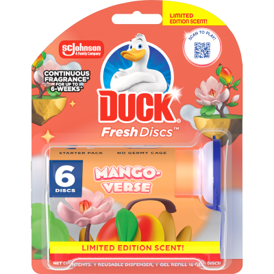 Duck Limited Edition Mango-Verse Toilet Fresh Discs 1pk