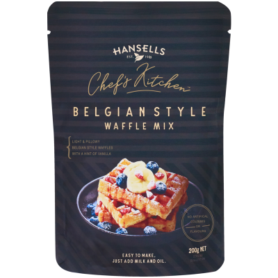 Hansells Chef's Kitchen Belgian Style Waffle Mix 200g