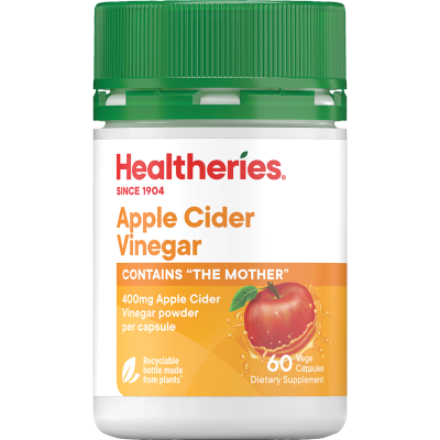 Healtheries Apple Cider Vinegar 400mg Capsules 60pk