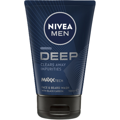 Nivea Men Deep Clears Away Impurities Face & Beard Wash 100ml