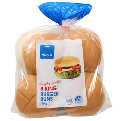 Value King Burger Buns 8pk