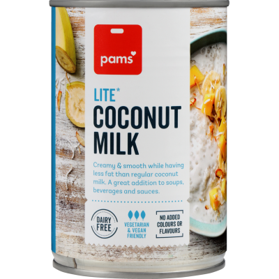 Pams Lite Coconut Milk 400ml