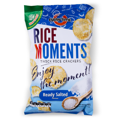 Everytime Rice Moments Ready Salted Thick Rice Crackers 100g
