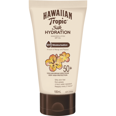 Hawaiian Tropic Silk Hydration Sunscreen Lotion SPF50+ 180ml