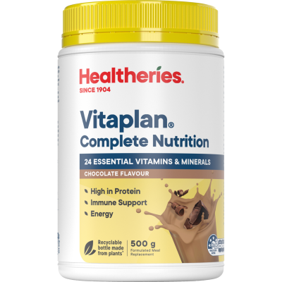 Healtheries Vitaplan Chocolate Flavour Formulated Meal Replacement 500g