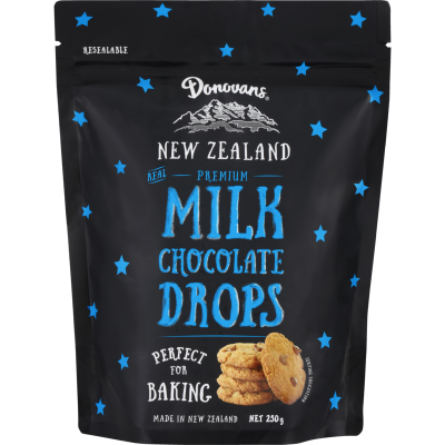 Donovans Milk Chocolate Drops 250g