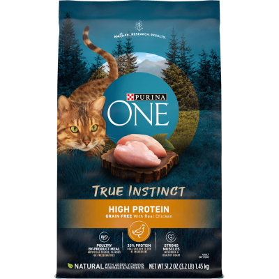 Purina ONE True Instinct High Protein Real Chicken Cat Food 1.45kg