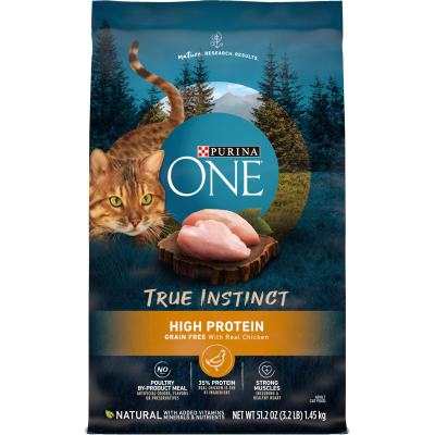 Purina ONE True Instinct Grain Free Chicken Dry Cat Food 1.45kg