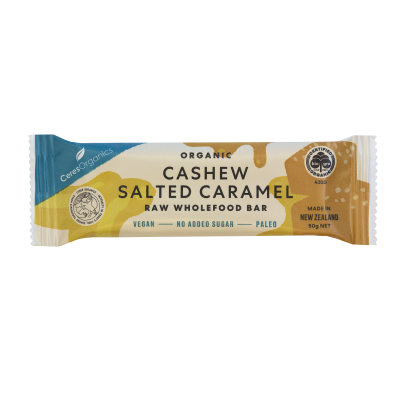 Ceres Organics Organic Cashew Salted Caramel Raw Wholefood Bar 50g