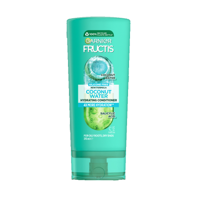 Garnier Fructis Coconut Water For Oily Roots & Dry Ends Conditioner 315ml